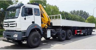 BEIBEN 6x4 Crane Truck Mounted will be shipped to Zimbabwe