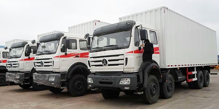 Beiben NG80 8X4 Cargo Van Box Truck for Sale in Philippines
