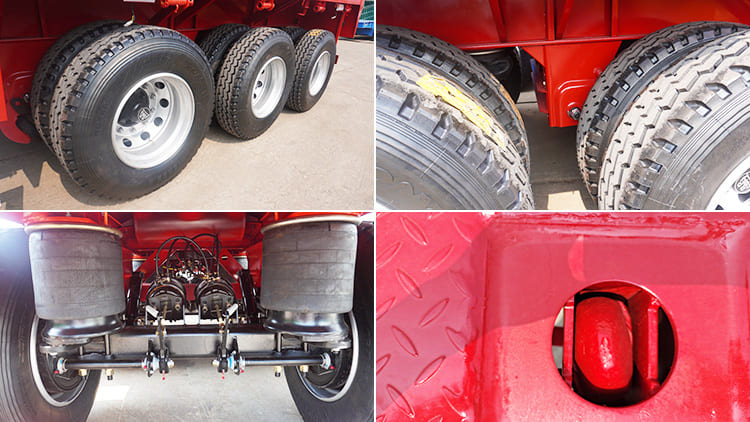 40 Feet 3/ Tri Axle Flatbed Tractor Trailer with Air Suspension for Sale in Kenya