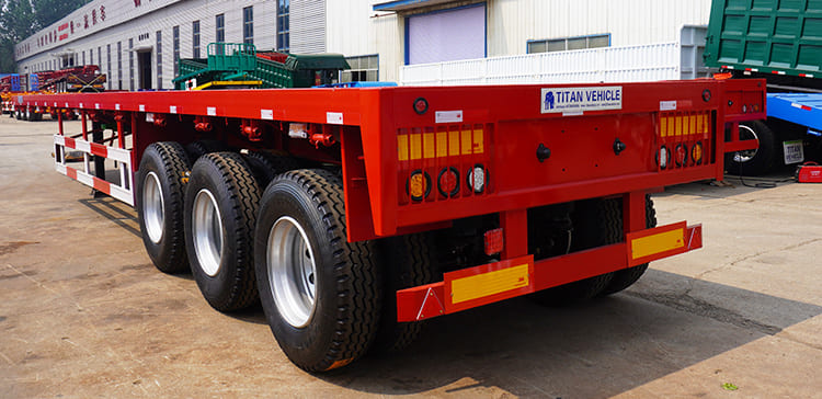 40 Feet 3/ Tri Axle Flatbed Tractor Trailer with Air Suspension for Sale in Kenya