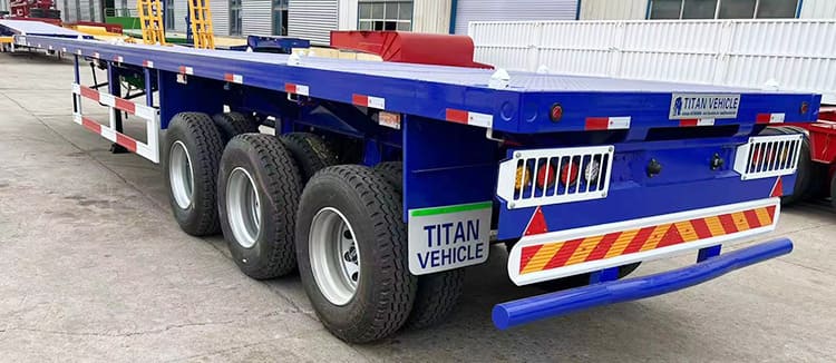 Three Axle 40 Foot Flatbed Semi Trailer for Sale in Nigeria