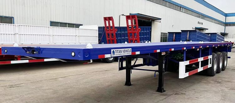 Three Axle 40 Foot Flatbed Semi Trailer for Sale in Nigeria