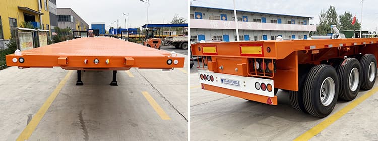 40Ft Triple Axle Flatbed Truck Trailer for Sale in Philippines