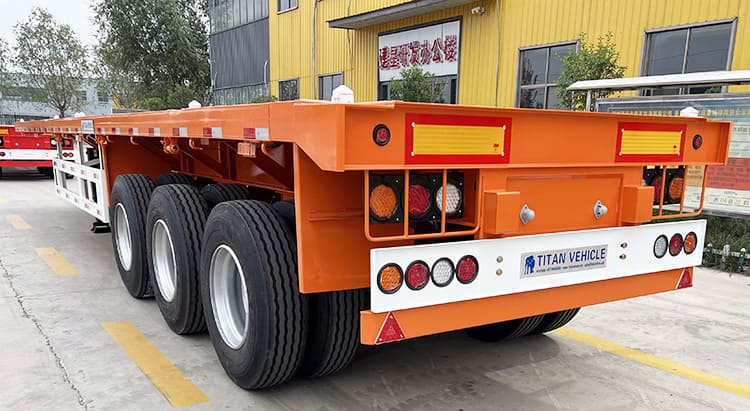 40Ft Triple Axle Flatbed Truck Trailer for Sale in Philippines