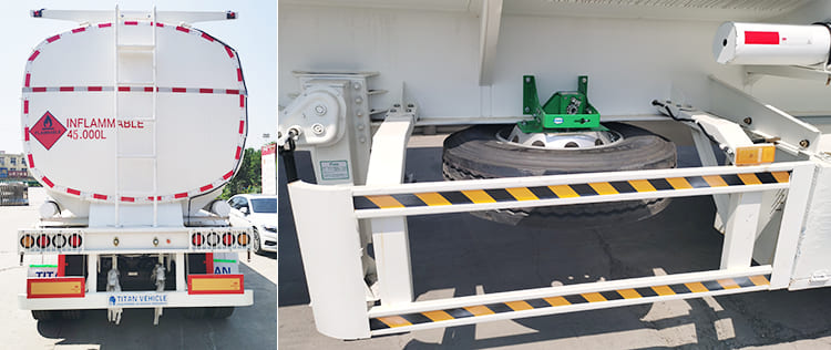3 Axle Fuel Tanker Trailer | 45000 Liters Heavy Fuel Tanker Semi Trailer for Sale in Tanzania 