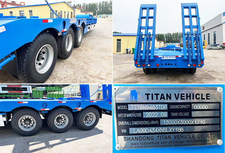 3 Axle Low Loader for Sale | 80 Ton Semi Low Loader Trailer for Sale in Tanzania
