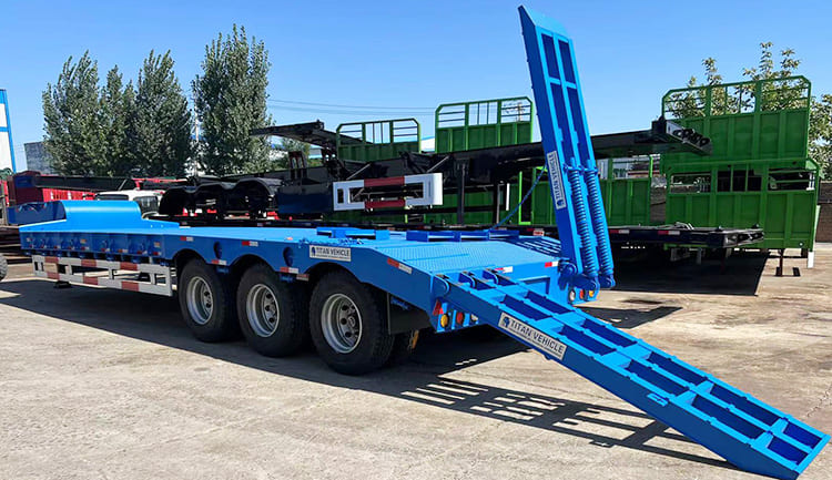 3 Axle Low Loader for Sale | 80 Ton Semi Low Loader Trailer for Sale in Tanzania