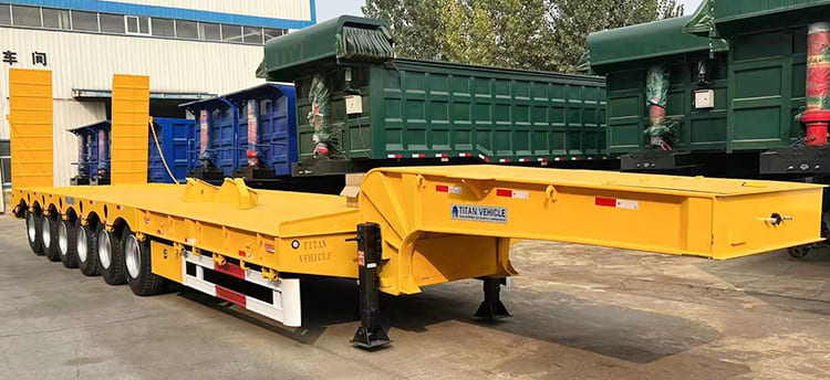 6 Axle Low Bed Tractor Trailer | 50 Ton Low Bed Trailer Manufacturers in Senegal