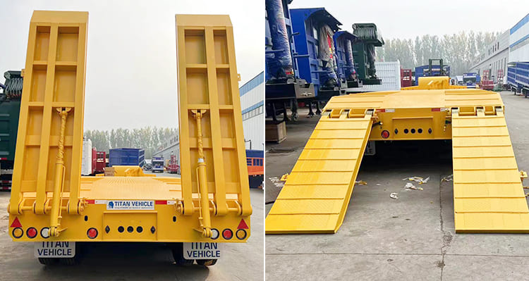 6 Axle Low Bed Tractor Trailer | 50 Ton Low Bed Trailer Manufacturers in Senegal