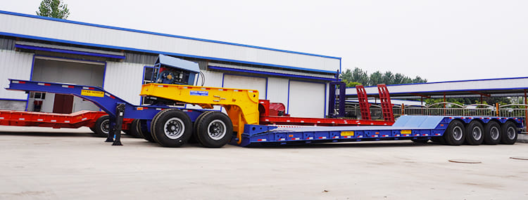 3 Line 6 Axle Gooseneck Detachable Lowboy Trailer with Dolly for Sale in Suriname