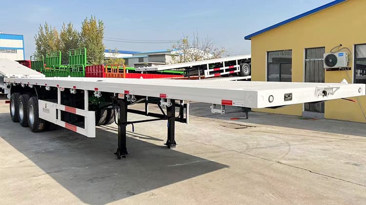 12 Metre Tri Axle Semi Truck Flatbed Trailer for Sale Near Me in Senegal