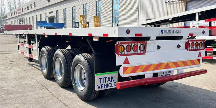 12 Metre Tri Axle Semi Truck Flatbed Trailer for Sale Near Me in Senegal
