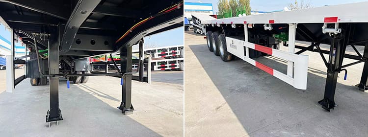 12 Metre Tri Axle Semi Truck Flatbed Trailer for Sale Near Me in Senegal
