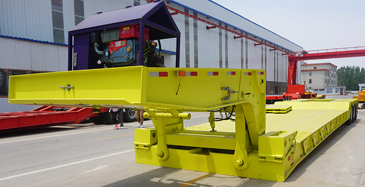 Front Loading Low Bed Trailer | 3 line 6 axle Front Load Gooseneck Trailer for Sale in Ghana