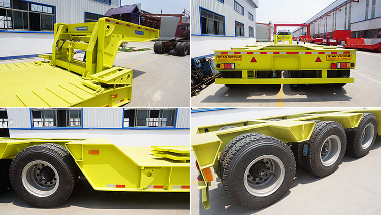 Front Loading Low Bed Trailer | 3 line 6 axle Front Load Gooseneck Trailer for Sale in Ghana