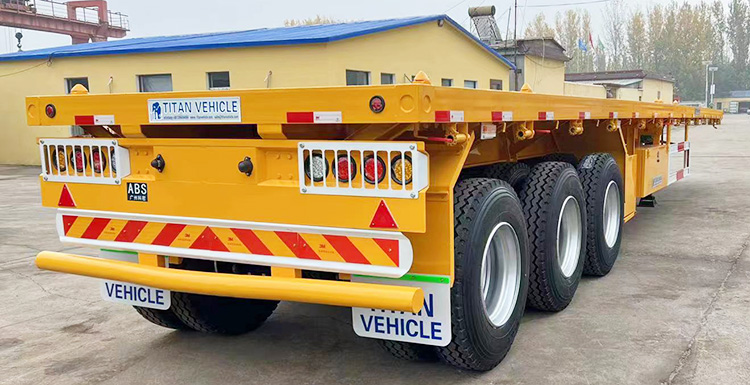 40 Foot Tri Axle Flat Deck Trailer for Sale Near Me in Tanzania