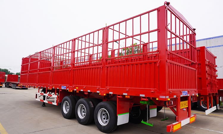 3 Axle Fence Trailer | 60 Ton Livestock Trailers for Sale in Tanzania