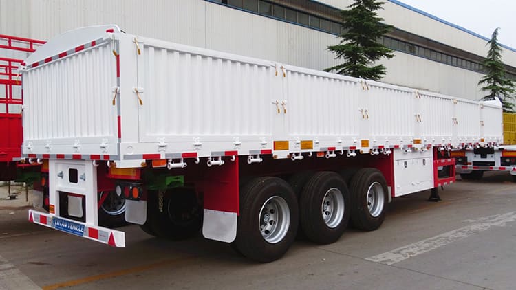 Tri Axle Dropside Trailer for Sale | 50T Sideboard Trailer for Sale in Nigeria