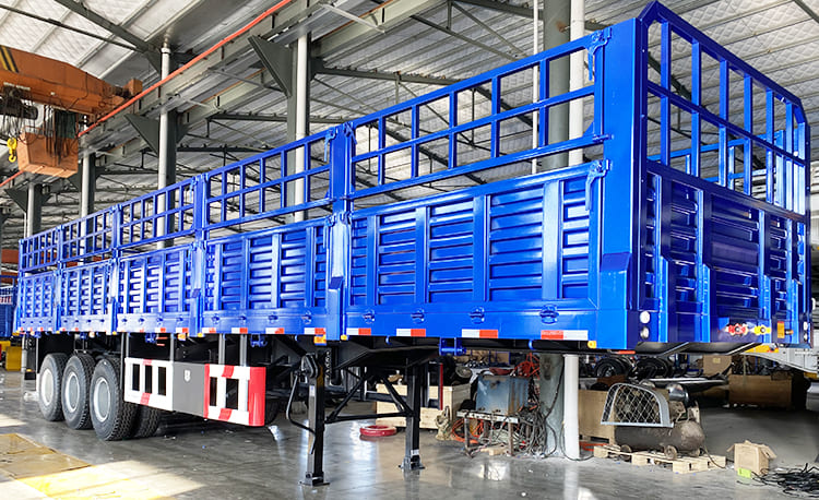 50T 3 Axle Fence Semi Trailer for Sale | Fence Cargo Trailer Price in Namibia
