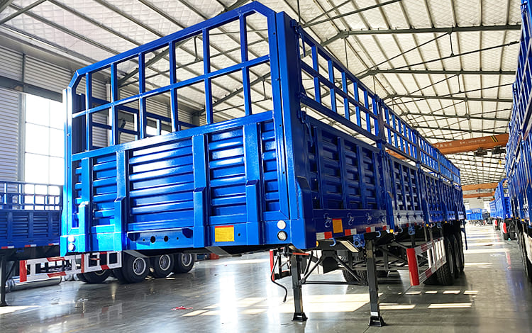 50T 3 Axle Fence Semi Trailer for Sale | Fence Cargo Trailer Price in Namibia