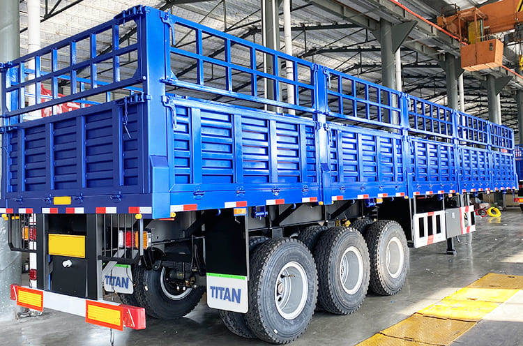 50T 3 Axle Fence Semi Trailer for Sale | Fence Cargo Trailer Price in Namibia