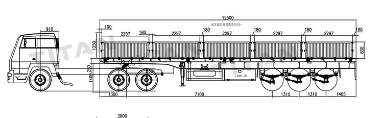 40 Ton 3 Axle Side Wall Trailer | Side Wall Semi Trailer for Sale in Guyana