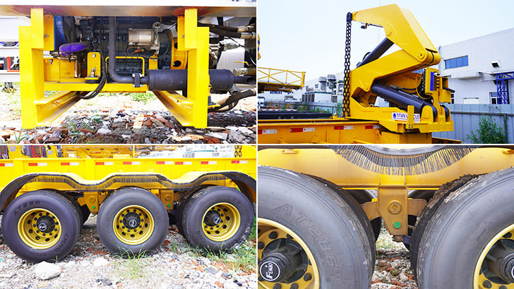 40Ft Used Self Loading Container Trailer for Sale | 37 Ton Container Trailer with Crane Price in Nigeria
