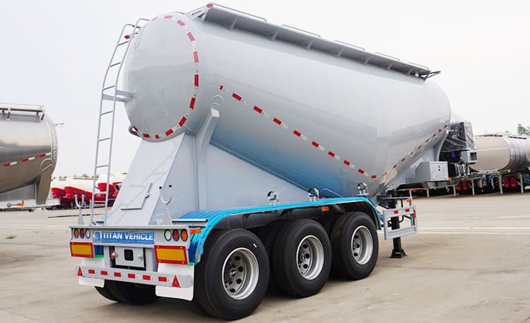 Tri Axle Cement Silo Trailer for Sale | 35CBM Silo Semi Trailer for Sale in Tanzania