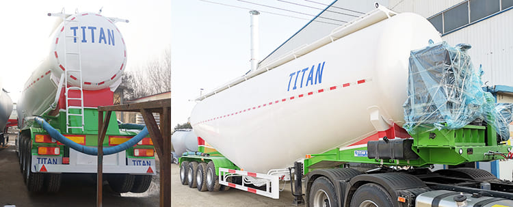 4 Axle 50 Ton Dry Bulk Cement Tanker for Sale | Cement Tanker Trailer for Sale in Nigeria