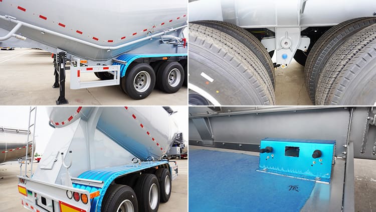 Tri Axle Cement Silo Trailer for Sale | 35CBM Silo Semi Trailer for Sale in Tanzania