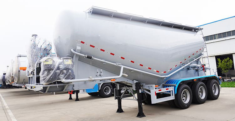 Tri Axle Cement Silo Trailer for Sale | 35CBM Silo Semi Trailer for Sale in Tanzania