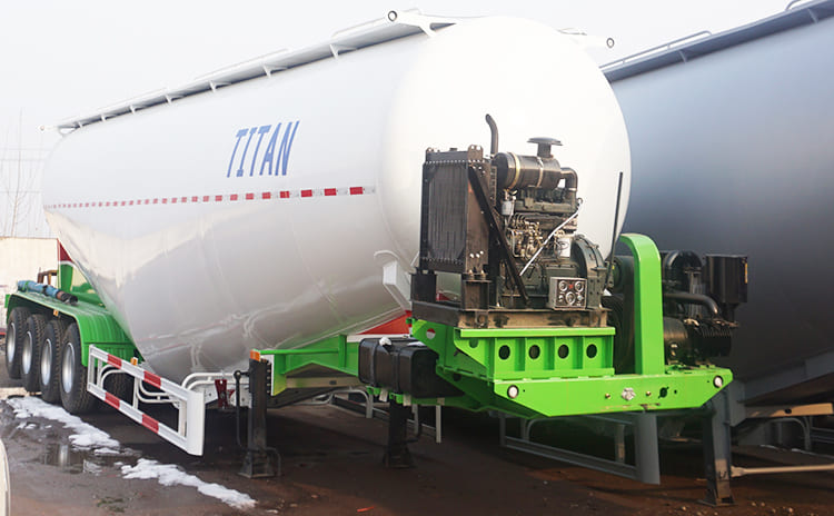 4 Axle 50 Ton Dry Bulk Cement Tanker for Sale | Cement Tanker Trailer for Sale in Nigeria