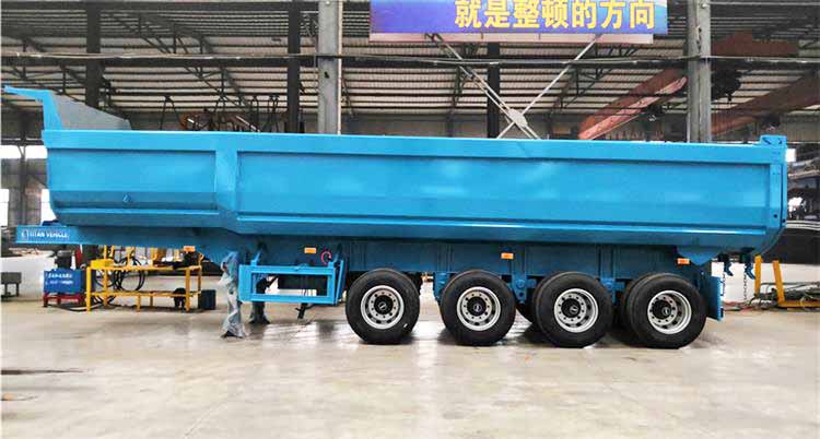 60 Ton 4 Axle Semi End Dump Trailers for Sale Near Me in Liberia