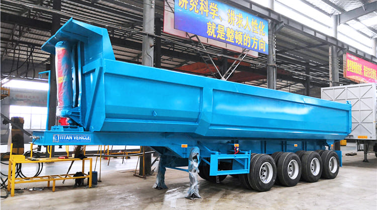 60 Ton 4 Axle Semi End Dump Trailers for Sale Near Me in Liberia