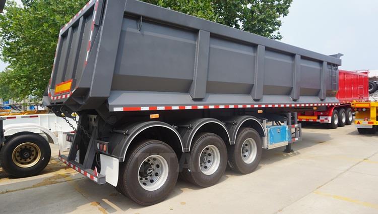 Tri Axle Semi End Dump Trailers for Sale | Rear Dump Trailer Price in Senegal