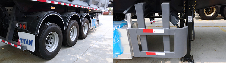Tri Axle Semi End Dump Trailers for Sale | Rear Dump Trailer Price in Senegal