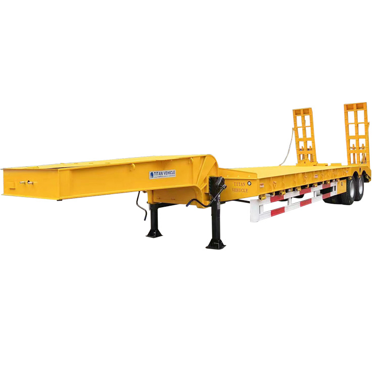 2 Axle Low Bed Truck Trailer