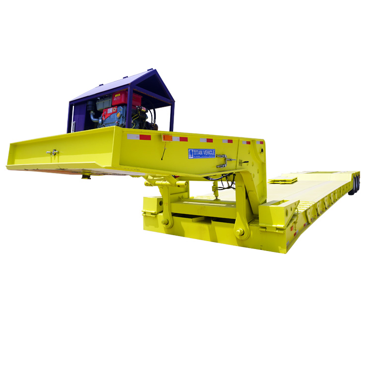3 line 6 axle Front Load Gooseneck Trailer