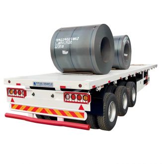 12 Metre Tri Axle Semi Truck Flatbed Trailer 