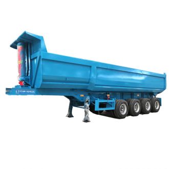 60 Ton 4 Axle Semi End Dump Trailer